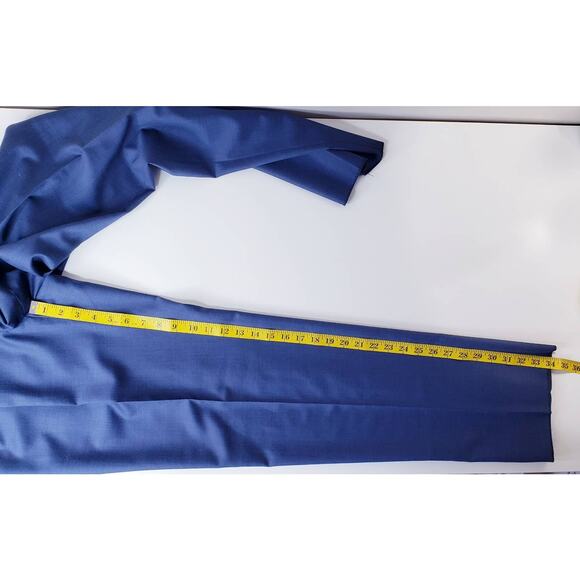 NWT LAUREN RALPH LAUREN Men's Size 34W- 100% Wool Pleated Dress Pants Not Hemmed - Picture 7 of 8